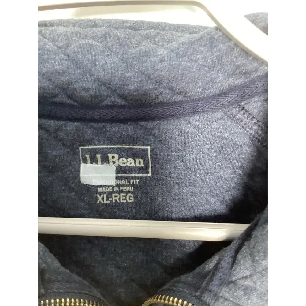 L.L. bean‎ quilted heathered zip up jacket mens xl outdoor gorpcore pockets